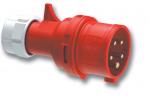 PCE Contactstop CEE 16A - 400V 4P - IP44 - 6h - rood met fasewissel